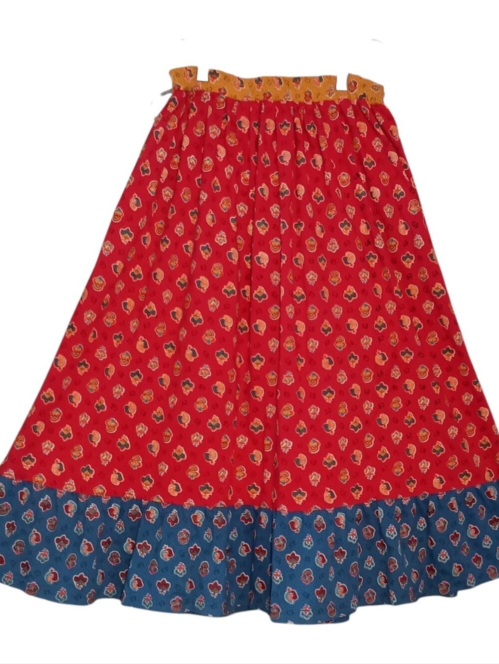 French Cottagecore Vintage Carole Little Provence Print Cotton Elastic Size 8